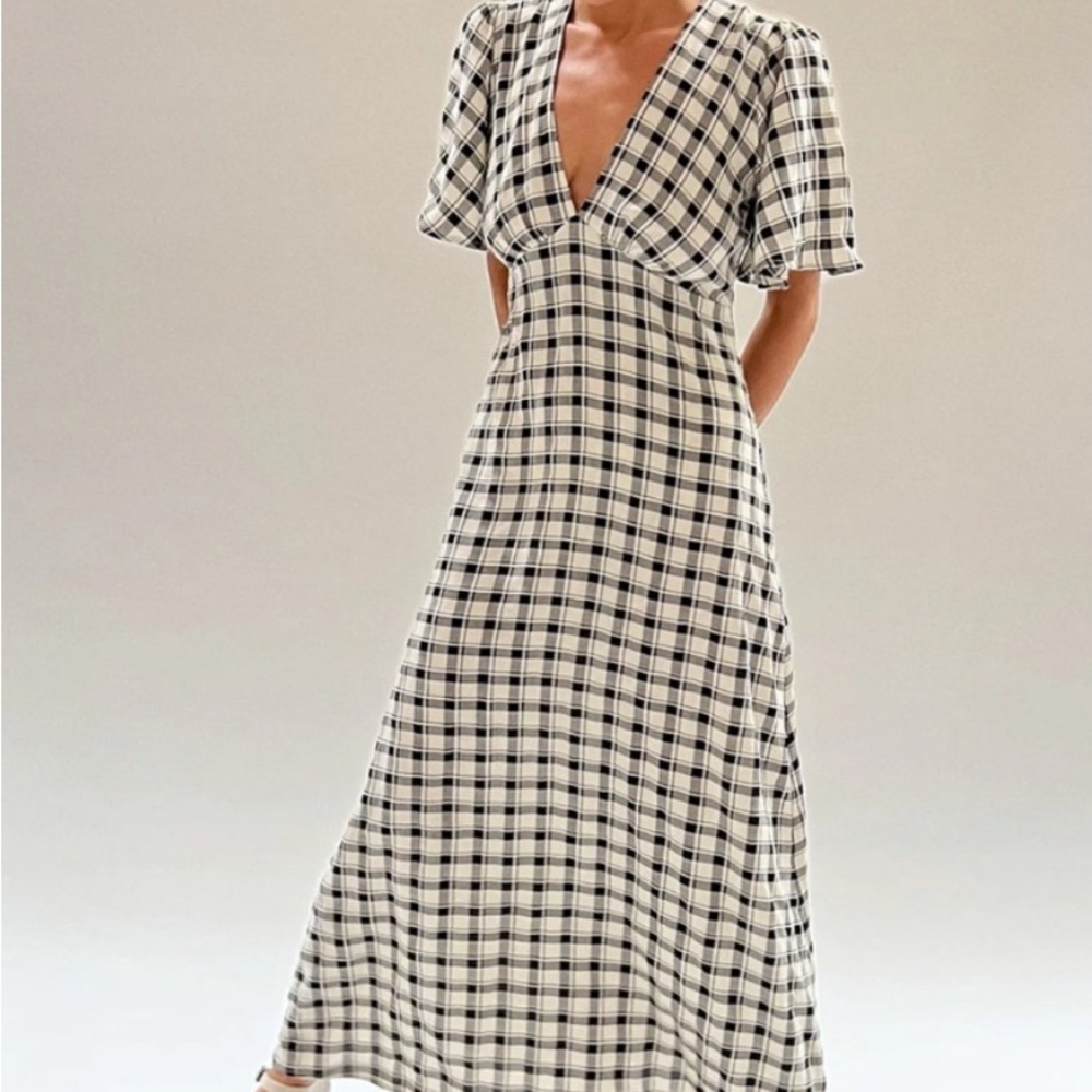 Lisa Says Gah Plaid Midi Dress | Size M